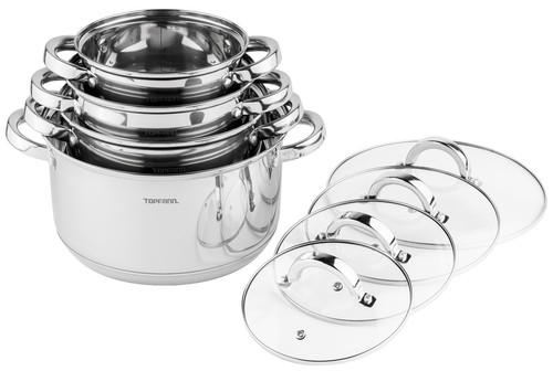 Teilig edelstahl induktion - edelstahl,