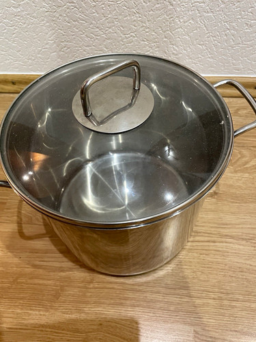 Edelstahl kochtopf rund silber - edelstahl,