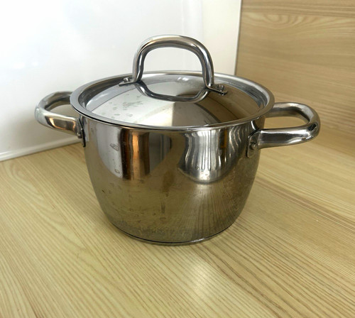Edelstahl kochtopf silber mit - edelstahl,
