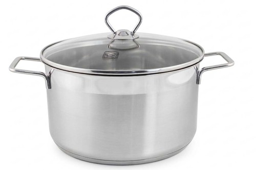 Edelstahl kochtopf 24cm - edelstahl,
