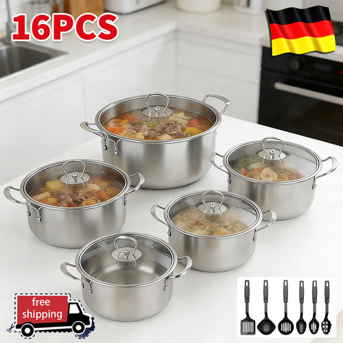 16tlg set topfset kochset - 16tlg-set,
