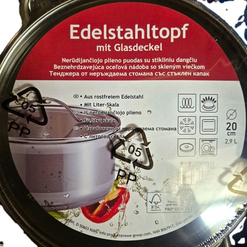 Rewe kochtopf edelstahl cm - kochtopf,