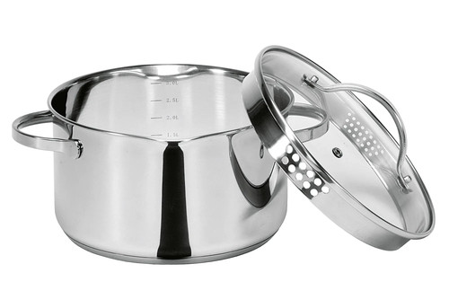 Kochtopf edelstahl 20cm - edelstahl,