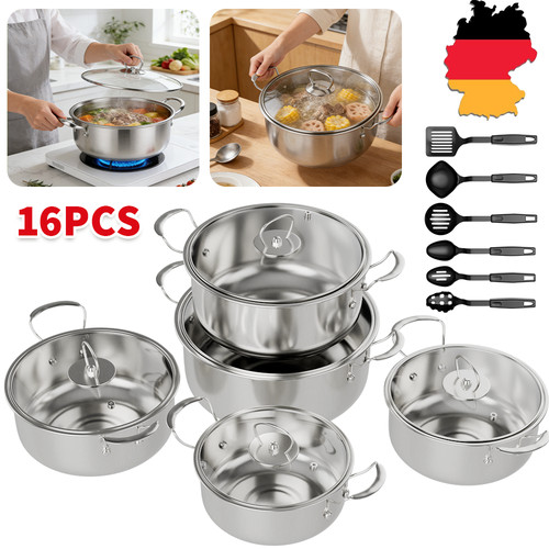 Tlg topfset kochtopfset - 16-tlg,